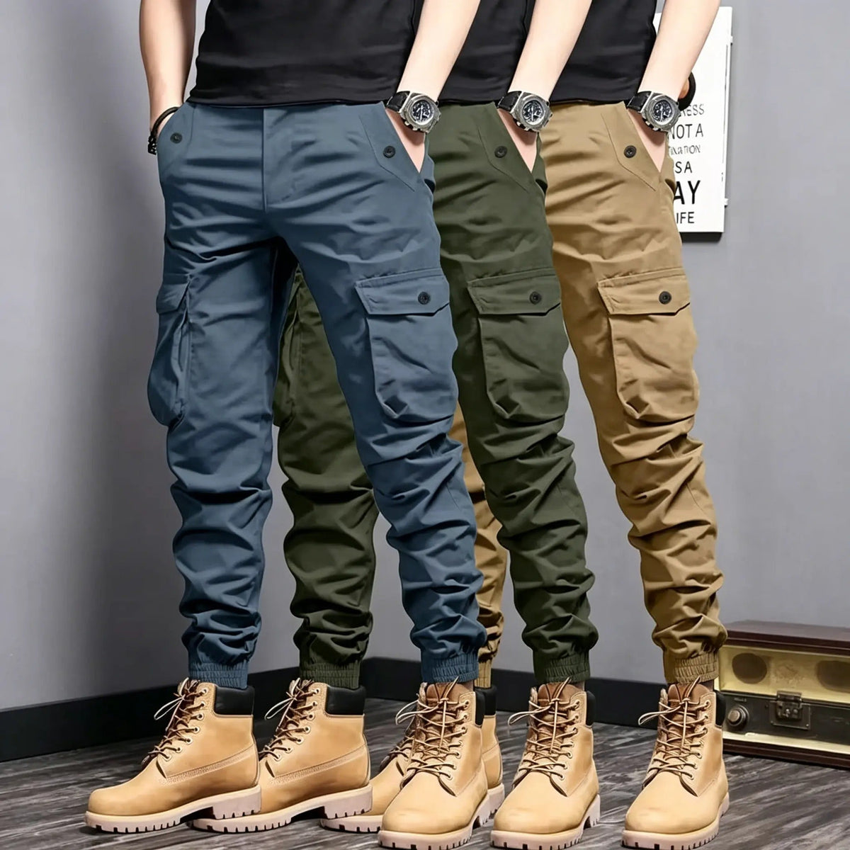 Men's Multi-Pocket Tactical Casual Outdoor Workwear Long Pants