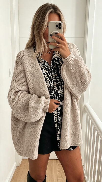 🔥 BESTSELLER | PRETTYGARDEN Womens Open Front Oversized Cardigan Sweaters