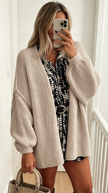 🔥 BESTSELLER | PRETTYGARDEN Womens Open Front Oversized Cardigan Sweaters