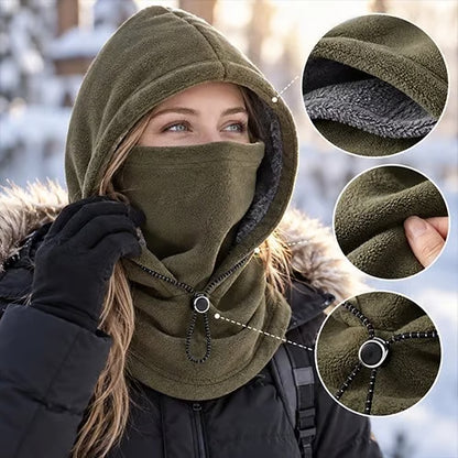 🔥Limited-Time Sale - ❄️ One-Piece Warm Face Mask Hat, Windproof and Warm Outdoor Cycling Hat (with Neck Cover)