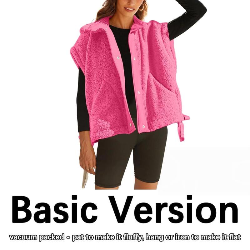 🔥 CLEARANCE SALE🔥Women’s Cozy Sherpa Vest – Warm Fleece Layer with Pockets