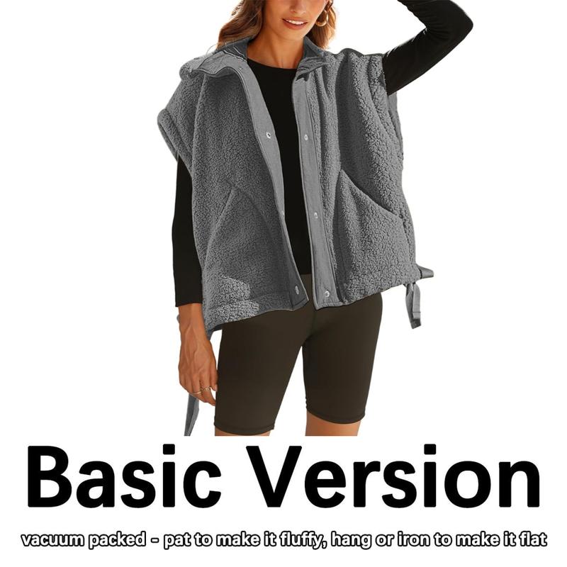 🔥 CLEARANCE SALE🔥Women’s Cozy Sherpa Vest – Warm Fleece Layer with Pockets