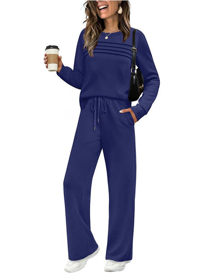 🥳💞 Over 45,000 sold 🔥 50% off 💥 Women's Casual Set: Top & Drawstring Pants 👕👖