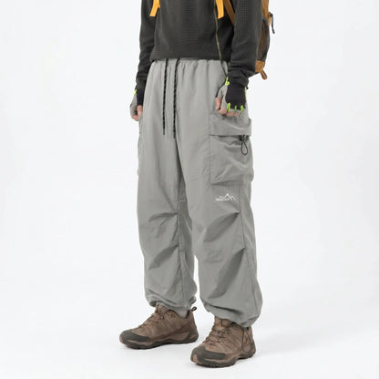 Unisex Baggy Parachute Cargo Pants – Lightweight Streetwear Trousers
