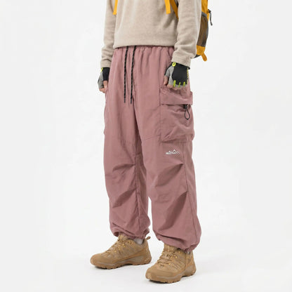 Unisex Baggy Parachute Cargo Pants – Lightweight Streetwear Trousers