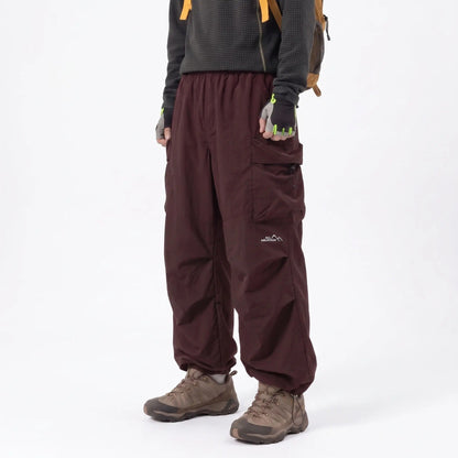Unisex Baggy Parachute Cargo Pants – Lightweight Streetwear Trousers