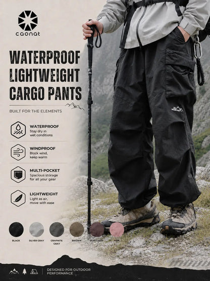 Unisex Baggy Parachute Cargo Pants – Lightweight Streetwear Trousers