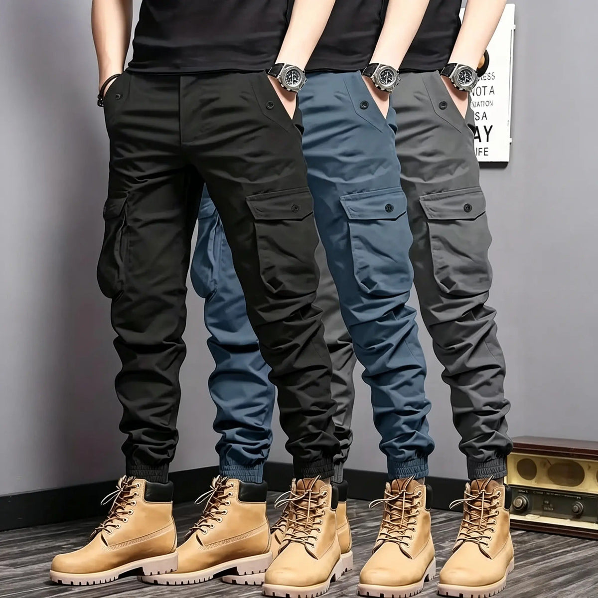 Men's Multi-Pocket Tactical Casual Outdoor Workwear Long Pants