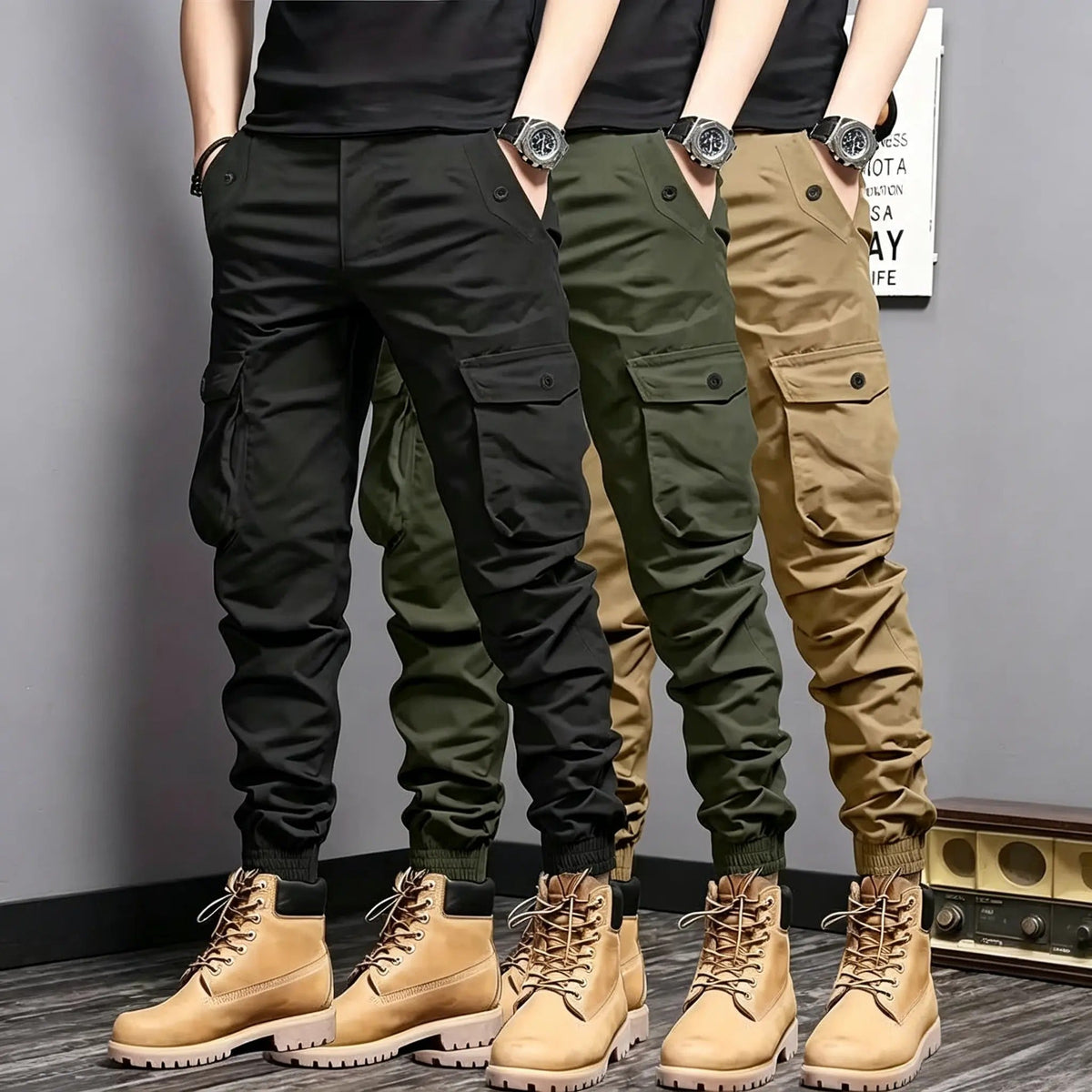 Men's Multi-Pocket Tactical Casual Outdoor Workwear Long Pants