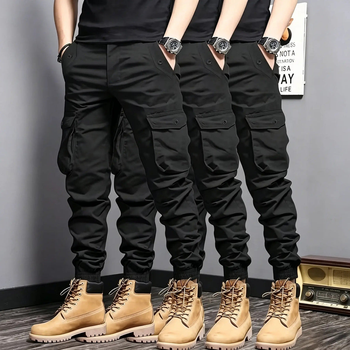 Men's Multi-Pocket Tactical Casual Outdoor Workwear Long Pants