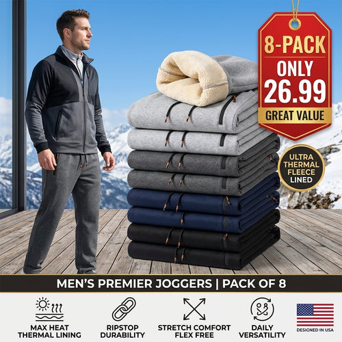 ⏰ LIMITED-TIME OFFER – Men's Thermal Sweatpants – Fleece-Lined for Extra Warmth
