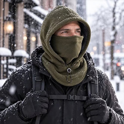 🔥Limited-Time Sale - ❄️ One-Piece Warm Face Mask Hat, Windproof and Warm Outdoor Cycling Hat (with Neck Cover)
