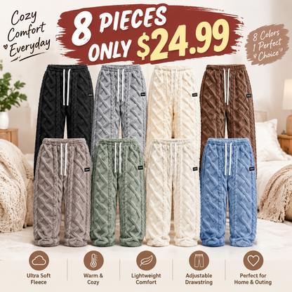 ⚡FINAL SALE⚡☁️ Plush Warmth, Flattering Straight Fit | Women's Thermal Lounge Pants