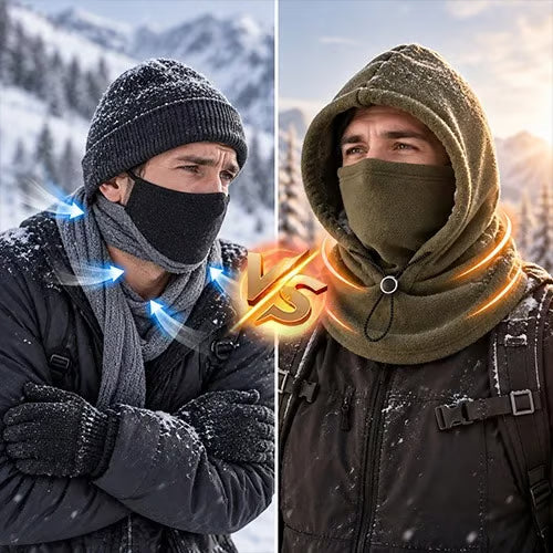 🔥Limited-Time Sale - ❄️ One-Piece Warm Face Mask Hat, Windproof and Warm Outdoor Cycling Hat (with Neck Cover)