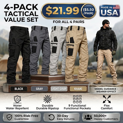 🔥 Men's Tactical Work Pants – Relaxed Fit & Everyday Comfort | Limited-Time Sale
