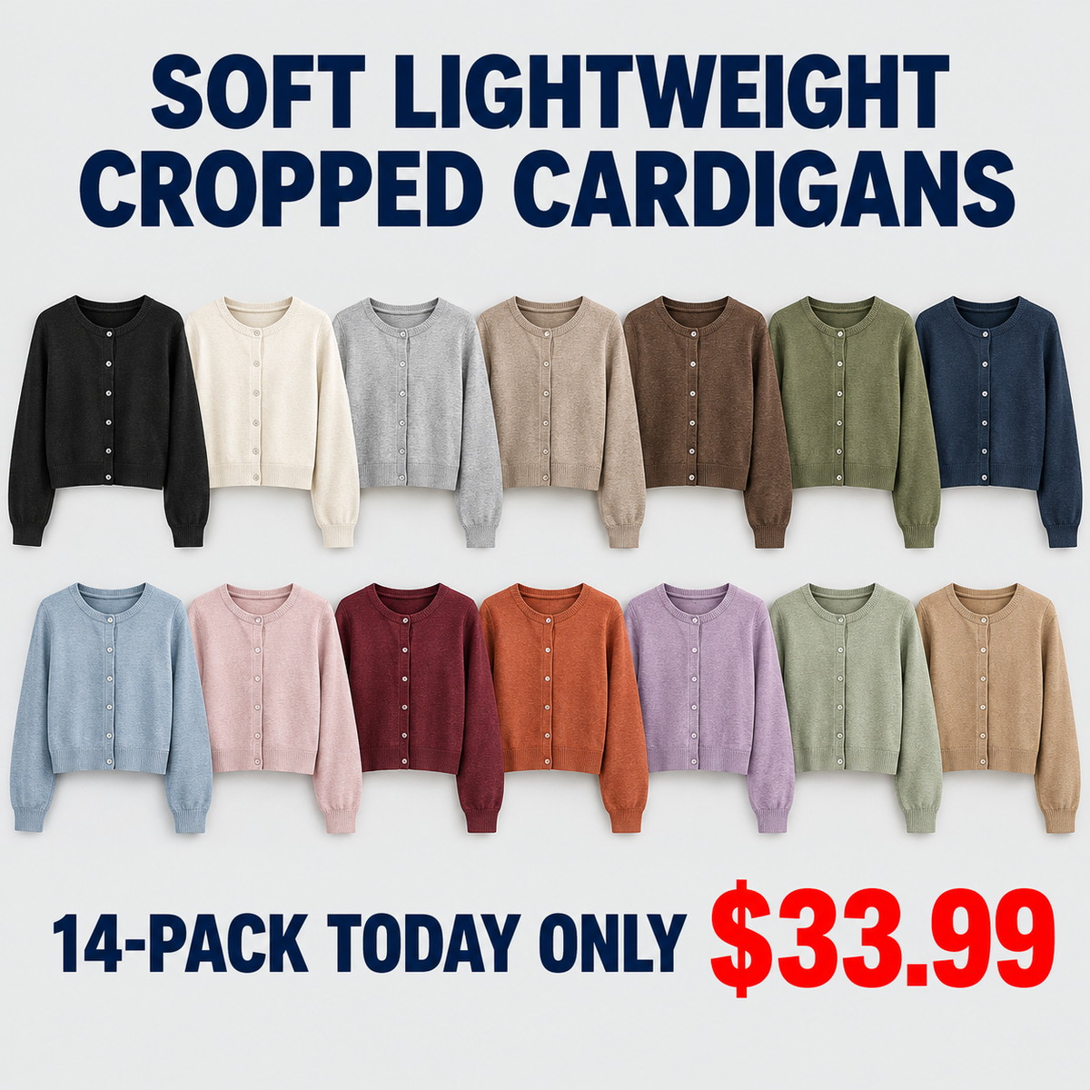 Trendy Queen Cropped Cardigan Sweaters for Women Fall Fashion Clothes