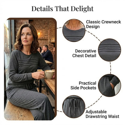 🥳💞 Over 45,000 sold 🔥 50% off 💥 Women's Casual Set: Top & Drawstring Pants 👕👖