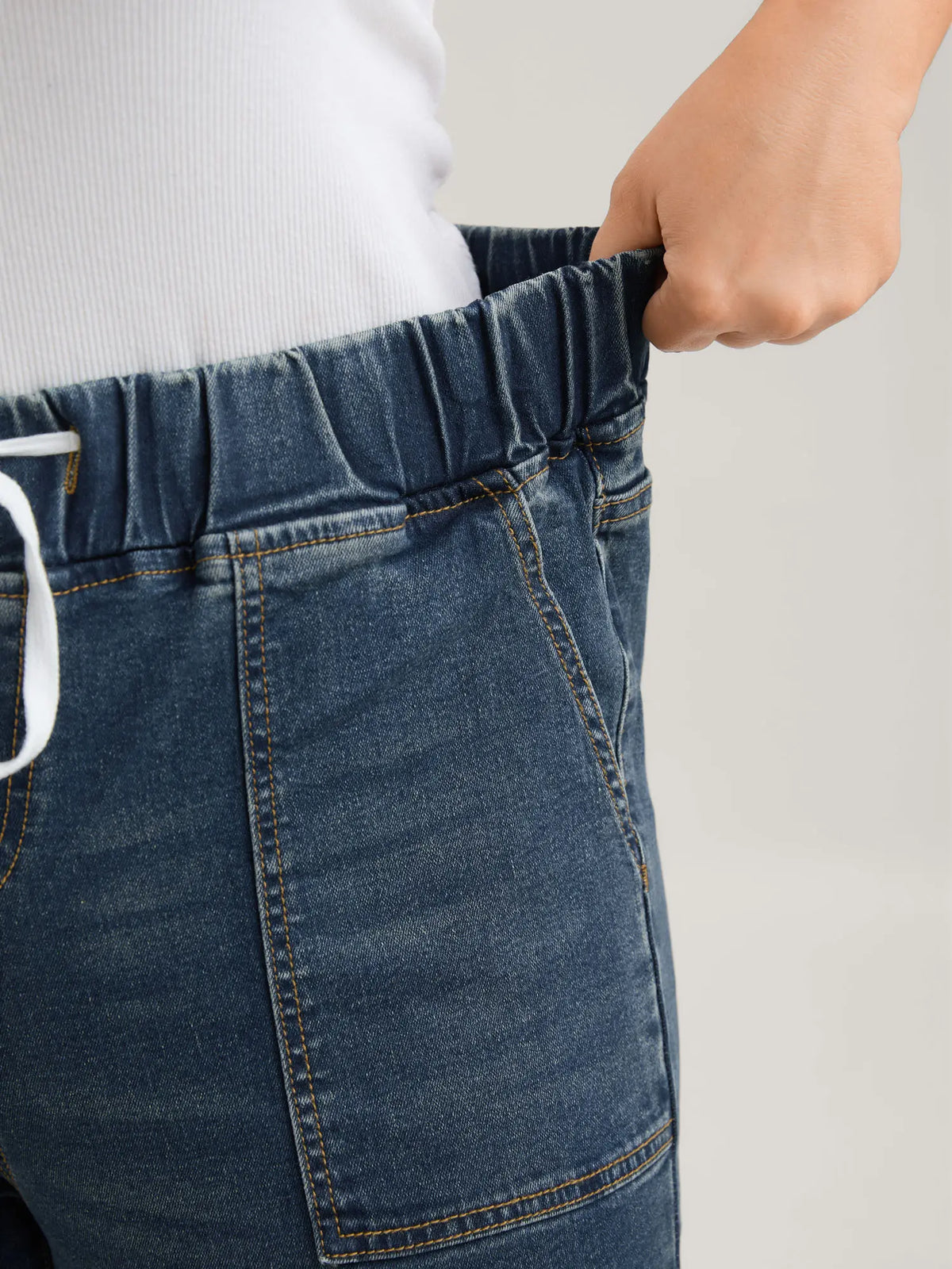 Women's High Waist Cotton Denim Skinny Jeans