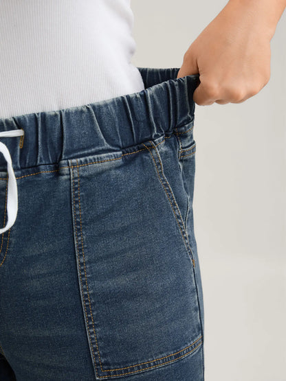 Women's High Waist Cotton Denim Skinny Jeans