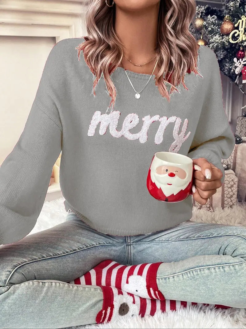 ✨ Hot Sale: Women’s Christmas Sweater – Cute Casual Knit Pullover for Fall & Winter