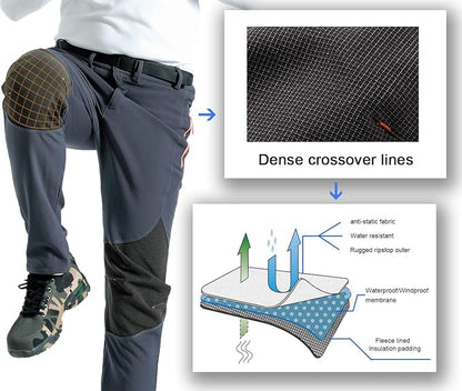 🔥 LIMITED OFFER – Men's Fleece-Lined Thermal Pants – Warm, Water-Resistant & Comfortable