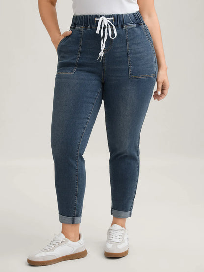 Women's High Waist Cotton Denim Skinny Jeans