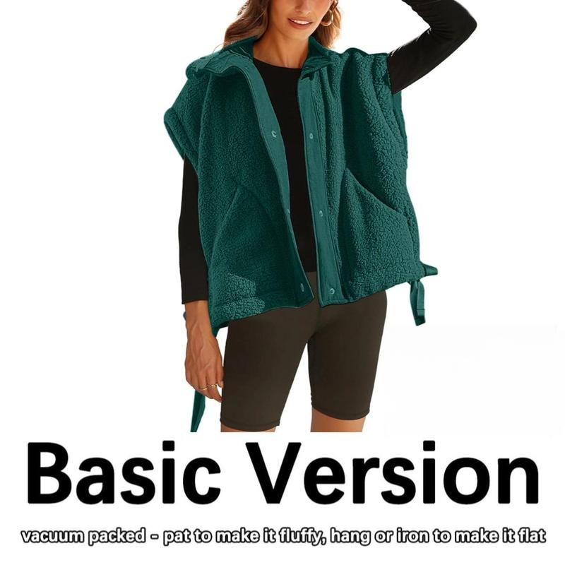 🔥 CLEARANCE SALE🔥Women’s Cozy Sherpa Vest – Warm Fleece Layer with Pockets