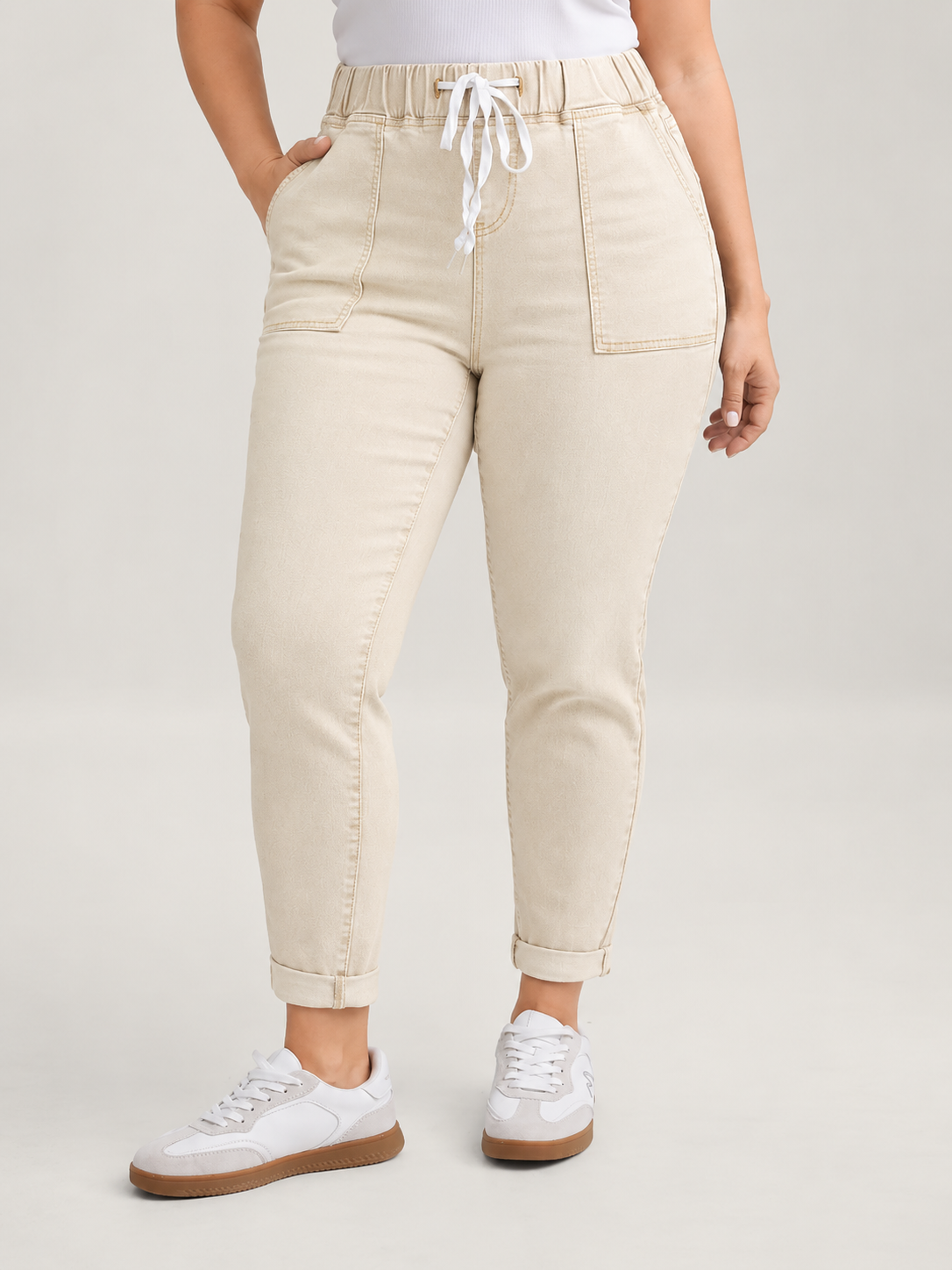 Women's High Waist Cotton Denim Skinny Jeans