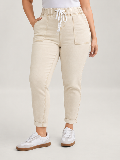 Women's High Waist Cotton Denim Skinny Jeans