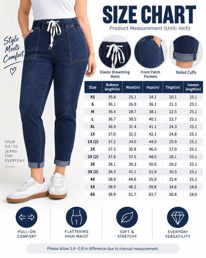 Women's High Waist Cotton Denim Skinny Jeans