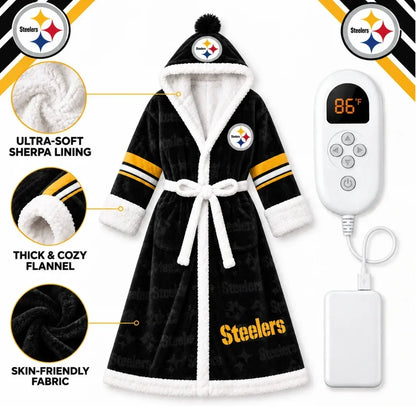 🔥 Limited-Time Deal 🔥 The Gameday Heated Robe – Cozy Comfort & Warmth