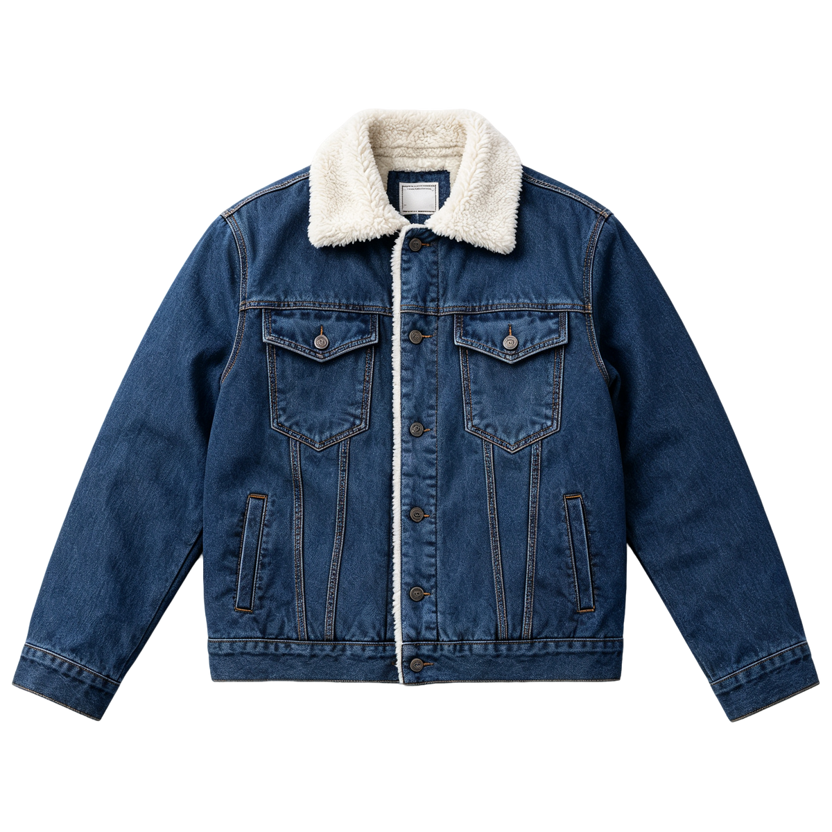 🔥 BESTSELLER | Men's Sherpa-Lined Denim Jacket – Warm Fleece Casual Jean Jacket