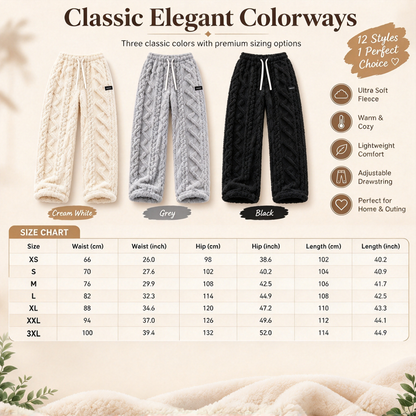 ⚡FINAL SALE⚡☁️ Plush Warmth, Flattering Straight Fit | Women's Thermal Lounge Pants