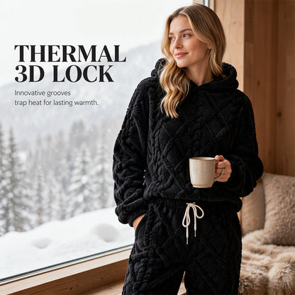 💖Black Friday Mega Deal – 50% off!💖Embossed Geometric Plush Set – Timeless Comfort & Effortless Style For Every Occasion